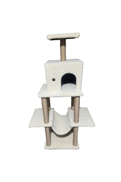 pethomealpi Economical Super Tower Model Multi-Storey Cat Scratching House Height 150cm