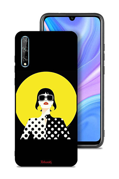 Tolwak غطاء حماية لهاتف هواوي بي سمارت إس بتصميم فتاة أنيقة