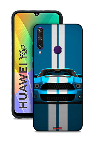Tolwak Huawei Y6p Protective Case Cover Car Abstract Art