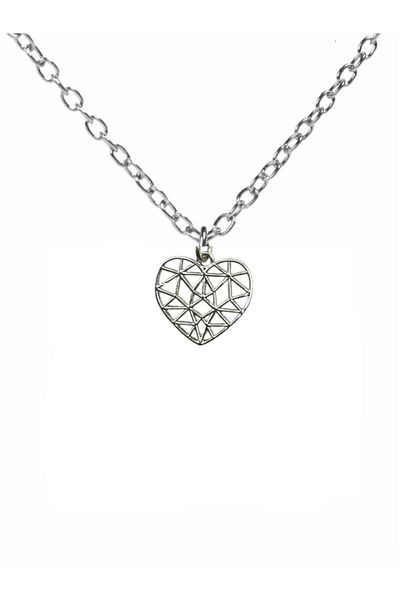Herşey Nota Origami Folded Heart Unisex Necklace – the Meeting of Elegance and Art