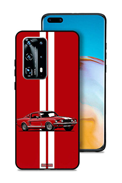Tolwak Huawei P40 Pro Plus 5G Protective Case Cover Vintage Car Abstract Art