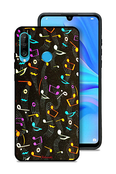 Tolwak غطاء حماية لهاتف هواوي P30 لايت بنمط قماش موسيقي