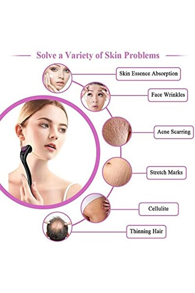 Yuwell YU WELL Deerma Derma Roller 1.5mm for Face Body Skin Care Microneedle 540 Dermarolling Beard Hair Re