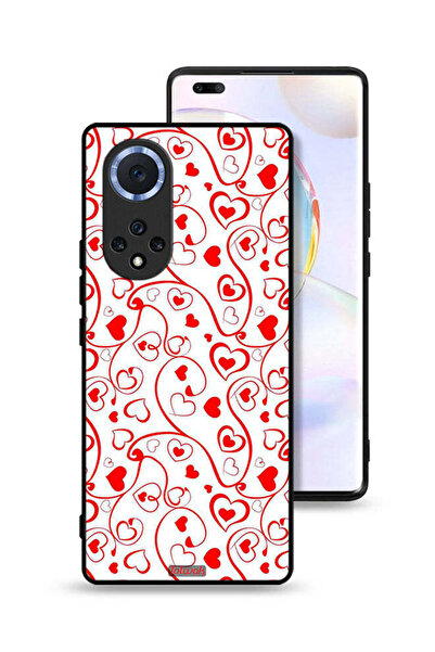 Tolwak غطاء حماية لهاتف Honor 50 Pro بنقشة قلوب