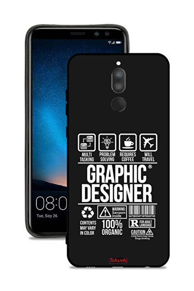 Tolwak غطاء حماية لهاتف هواوي ميت 10 لايت، ملصق مصمم جرافيكي