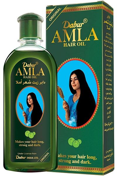 Dabur Amla Hair Oil for All Hair Types, 500 ml, Provides High Shine
