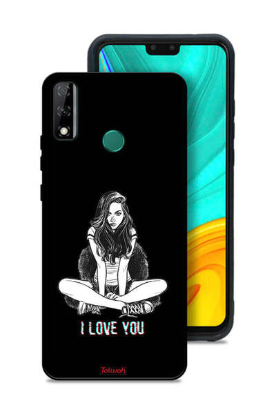 Tolwak غطاء حماية لهاتف هواوي Y8s - فن "أحبك"