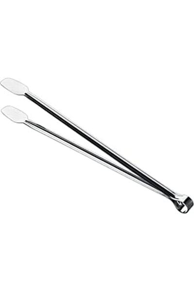 Mena Rise Şirinshop Classic Metal Barbecue Tongs 32 cm Long Size Steel Food Barbecue Grill Charcoal Ember (32