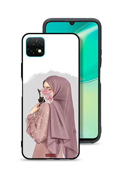 Tolwak غطاء حماية لهاتف هواوي نوفا Y60 برسومات فتاة تحمل ورودًا
