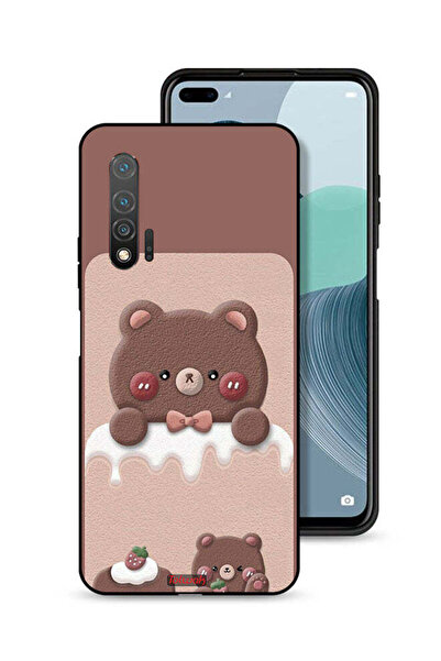 Tolwak غطاء حماية لهاتف هواوي نوفا 6 بتصميم دب الفراولة