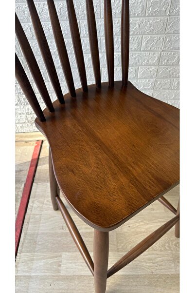 silla Concept Yıldız Bar Sandalyesi Ceviz Ahşap Ada Sandalye Mutfak Sandalyesi