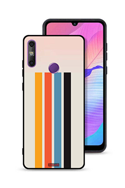 Tolwak غطاء حماية لهاتف هواوي إنجوي 20e بنمط خطوط مستقيمة