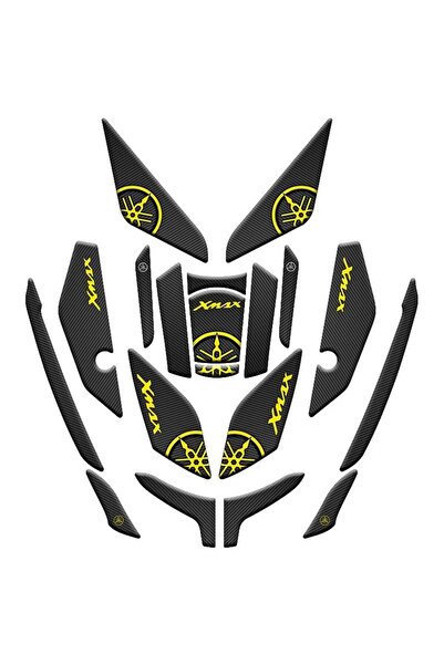 GOGOPREMİUM YAMAHA XMAX 2023 - 2024 UYUMLU Tank Pad Set 004