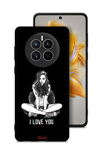 Tolwak غطاء حماية لهاتف هواوي ميت 50 برسومات "أحبك"
