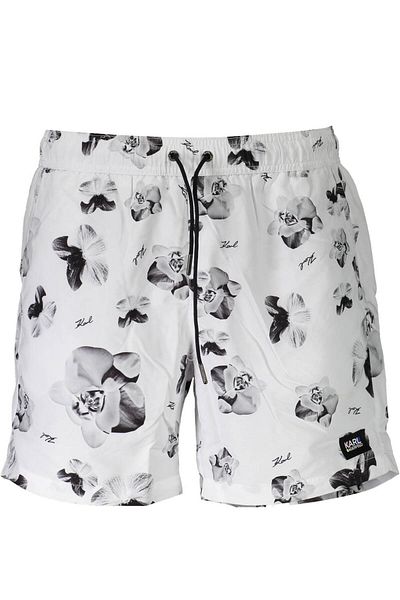 Karl Lagerfeld - Men's white floral swimsuit