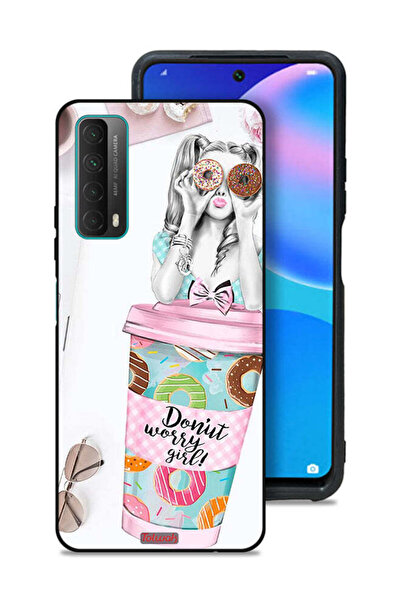 Tolwak غطاء حماية لهاتف هواوي بي سمارت (2021) بتصميم فتاة القلق دونات