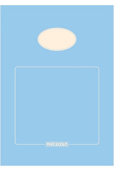Mena Rise Diyar-Ifırsatshop A5 Cardboard Cover Notepad, Pastel Series, 80 Sheets, Plain, Baby Blue 101715