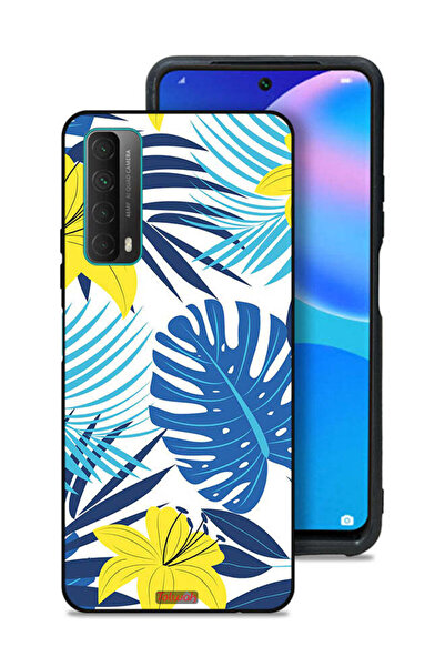 Tolwak غطاء حماية لهاتف هواوي بي سمارت (2021) برسومات ريش وزهور