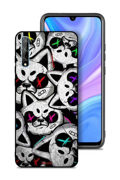 Tolwak غطاء حماية لهاتف هواوي بي سمارت إس - قطط مارشميلو