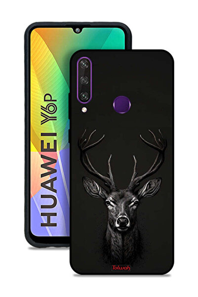 Tolwak Huawei Y6p Protective Case Cover Deer Digital Art