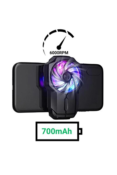 coofbe Kablosuz 700Mah Şarjlı 6000RPM 3 Hız Kademeli Dönüş Telefon Soğutucu F...