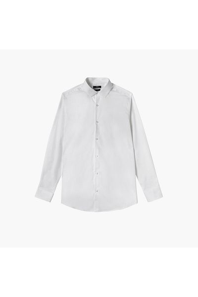 FAV Set of 2 - Slim Fit Formal Shirt with Spread Collar and Long Sleeves