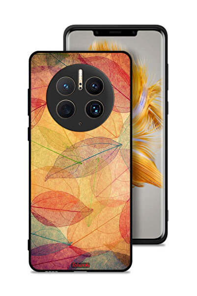 Tolwak غطاء حماية لهاتف هواوي ميت 50 برو بطبعة أوراق فنية رقمية تجريدية