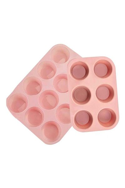 Blackstone Silicone Muffin Pan Set, 6-Cup and 12-Cup Muffin Cups 2-Piece Set