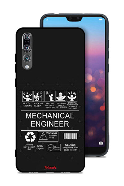 Tolwak غطاء حماية لهاتف هواوي P20 Pro، ملصق مهندس ميكانيكي