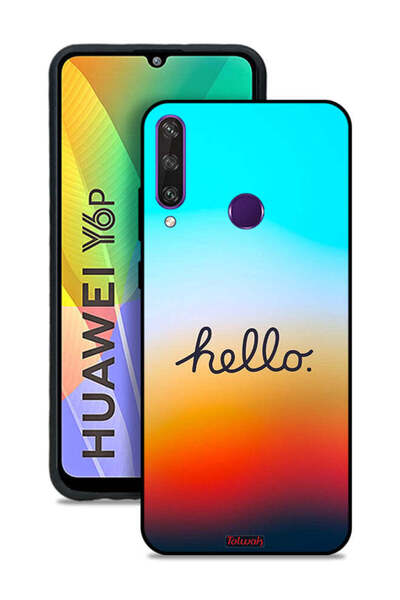 Tolwak Huawei Y6p Protective Case Cover Hello