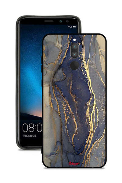 Tolwak غطاء حماية لهاتف هواوي ميت 10 لايت بنمط رخامي لامع