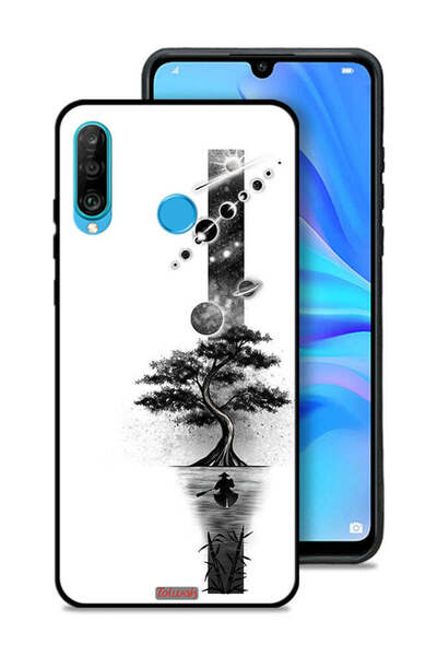 Tolwak غطاء حماية لهاتف هواوي P30 لايت بتصميم فن الأرض والفضاء