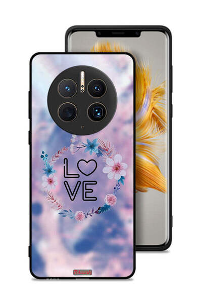 Tolwak غطاء حماية لهاتف هواوي ميت 50 برو بتصميم خاتم الحب والزهور