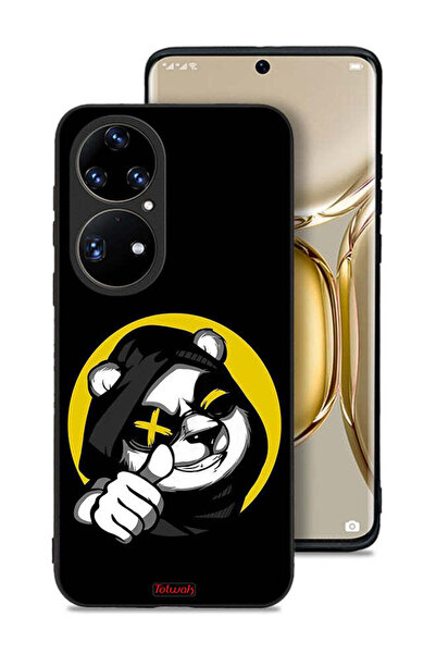 Tolwak غطاء حماية لهاتف هواوي P50 برو بتصميم قطة مارشميلو لطيفة