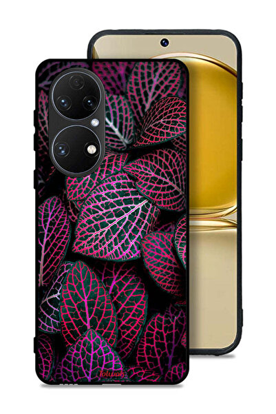 Tolwak غطاء حماية لهاتف هواوي بي 50 بنقشة أوراق سالجا