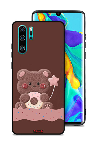 Tolwak غطاء حماية لهاتف هواوي P30 Pro بتصميم دب الدونات