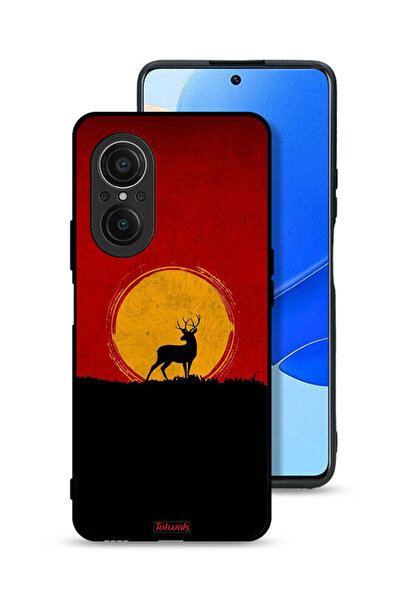 Tolwak غطاء حماية لهاتف هواوي نوفا 9 SE بتصميم غزال وقمر