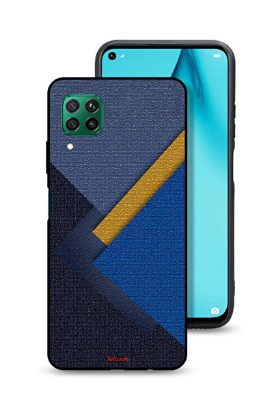 Tolwak غطاء حماية لهاتف هواوي بي 40 لايت 4G بنقشة مثلثات جلدية