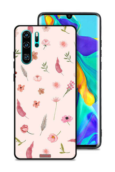 Tolwak غطاء حماية لهاتف هواوي بي 30 برو بنقشة أوراق وورود