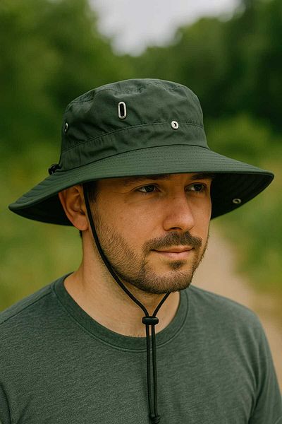 WOHOME Men's Outdoor Breathable Hat- Camping Hat