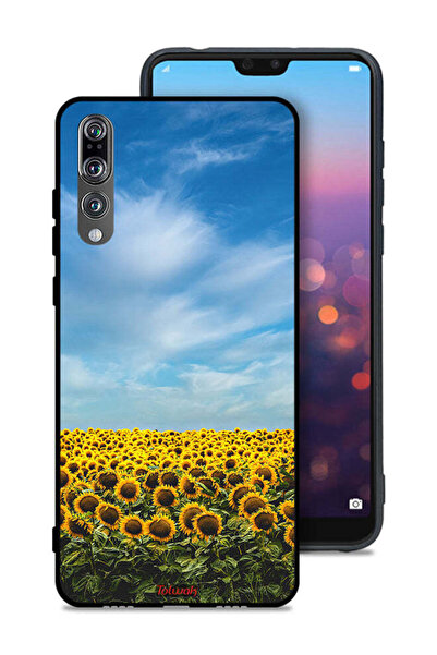 Tolwak غطاء حماية لهاتف هواوي بي 20 برو - عباد الشمس تحت السماء