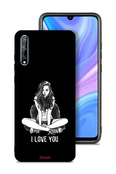 Tolwak غطاء حماية لهاتف هواوي بي سمارت إس - رسمة "أحبك"