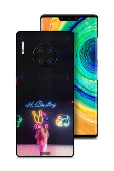 Tolwak Huawei Mate 30E Pro 5G Protective Case Cover Bowling Lover
