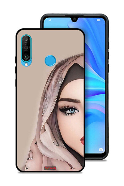 Tolwak غطاء حماية لهاتف هواوي بي 30 لايت بتصميم فتاة نصف وجه