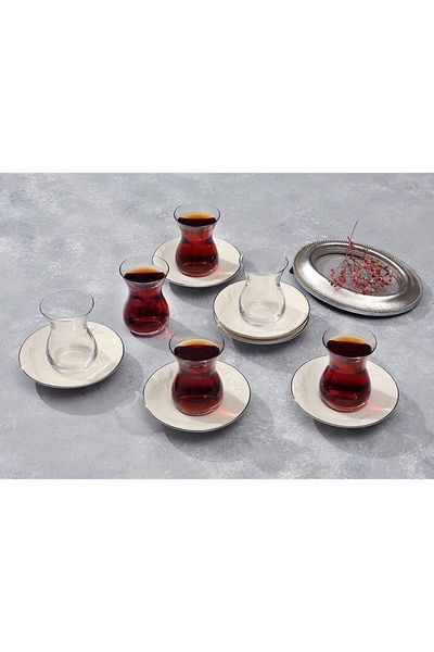 Porland Suzanne Platinum 6-Person Tea Set
