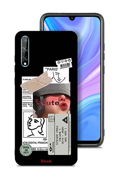 Tolwak غطاء حماية لهاتف هواوي بي سمارت إس بملصق لطيف
