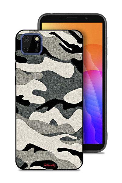 Tolwak Huawei Y5p Protective Case Cover Camouflage