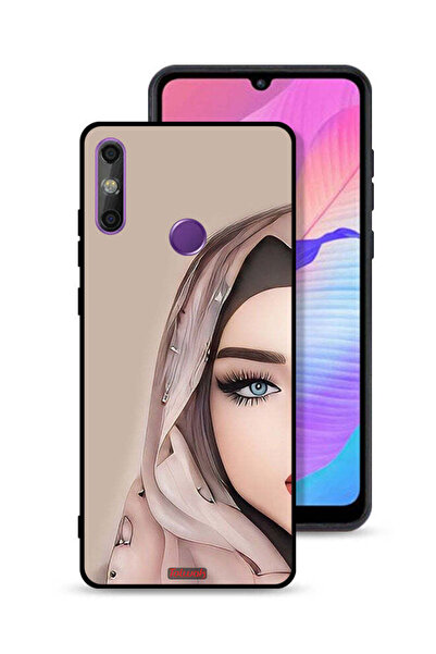 Tolwak غطاء حماية لهاتف هواوي إنجوي 20e بتصميم فتاة نصف وجه