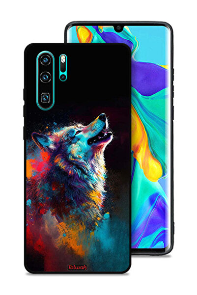 Tolwak غطاء حماية لهاتف هواوي P30 Pro بتصميم ذئب ملون