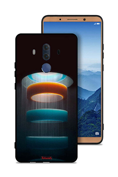 Tolwak غطاء حماية لهاتف هواوي ميت 10 برو بنمط حلقات فنية